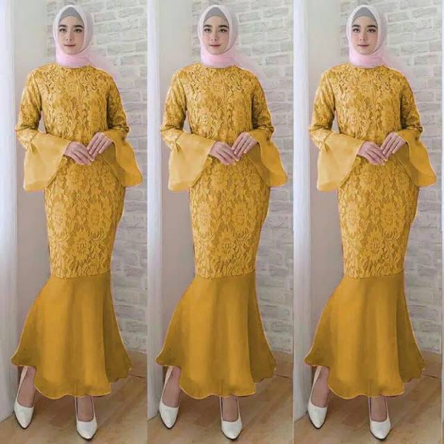 Dres duyung brokat