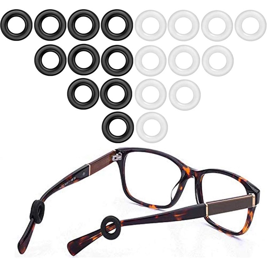 Papaozhu 2PCs Penahan Kacamata Silikon Anti-Slip Glasses Temple Tip Holder Ear Grip Stopper Ear Hook Sleeve
