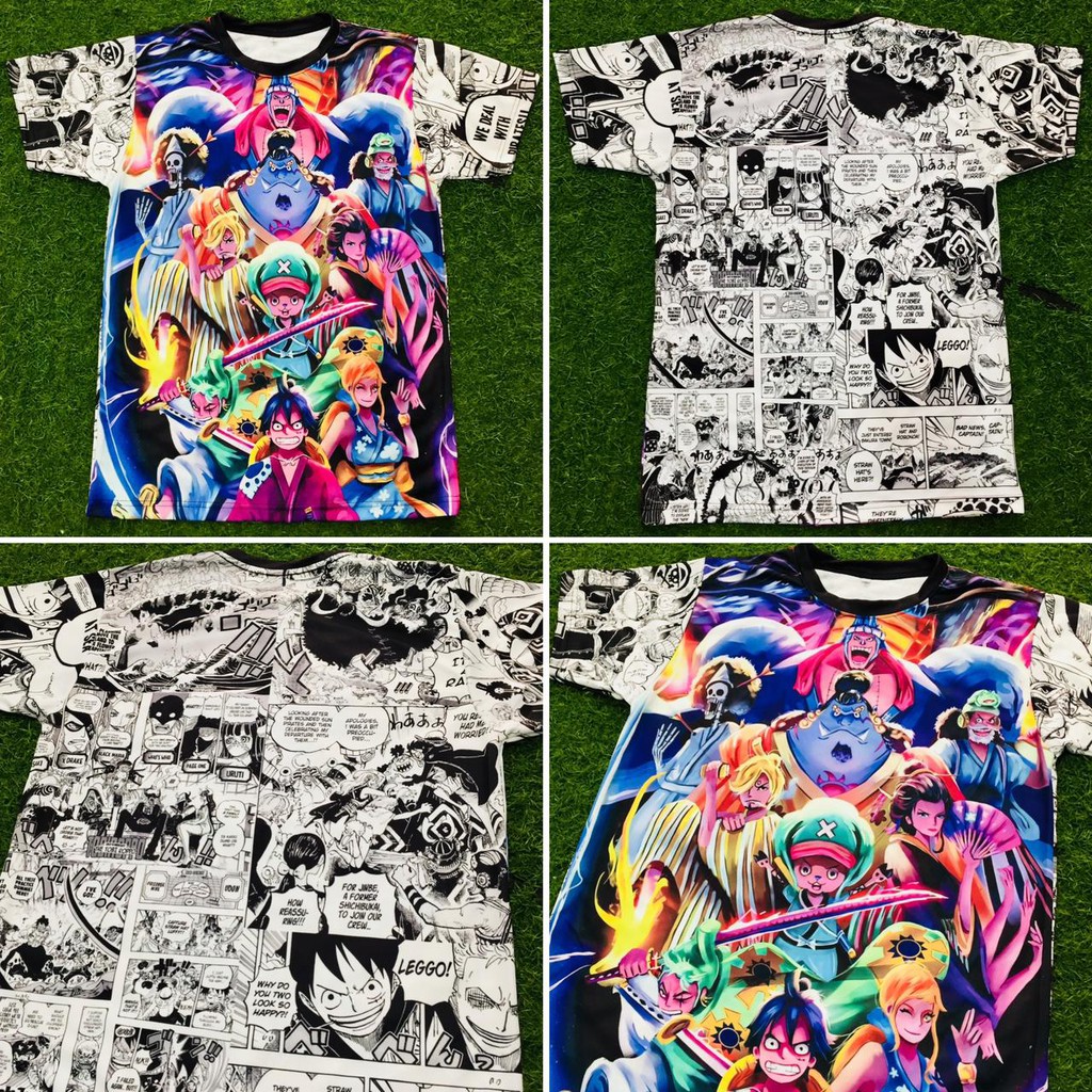 Tshirt Onepiece SHP wano Art fullprint Anime Manga Premium