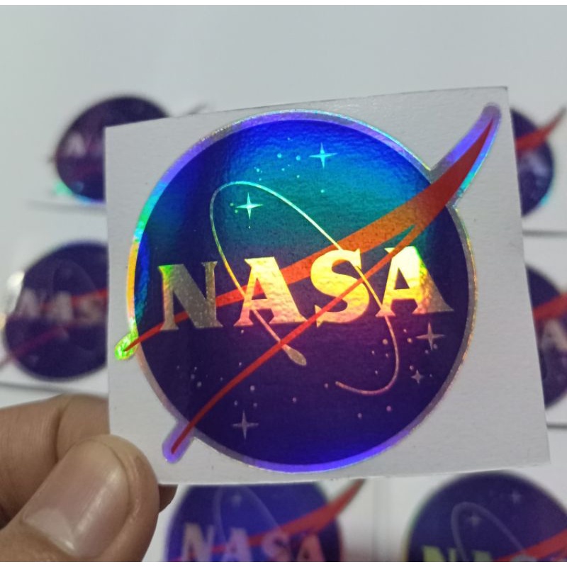 Sticker Stiker Motor Cutting Hologram NASA