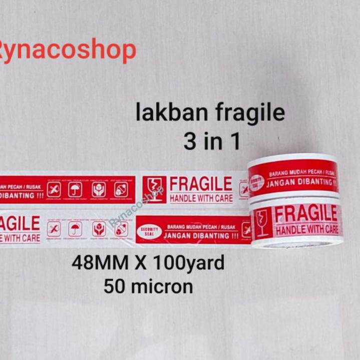 

Diminati - lakban fragile 3 in 1 48mm x 100 yard ✔