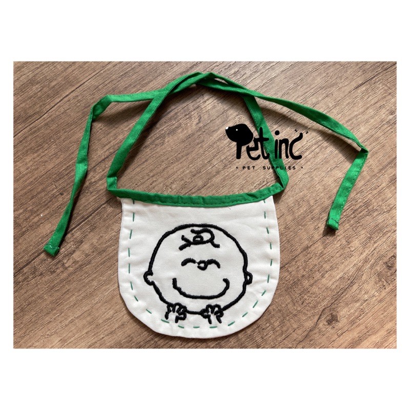 korea snoopy peanut bib