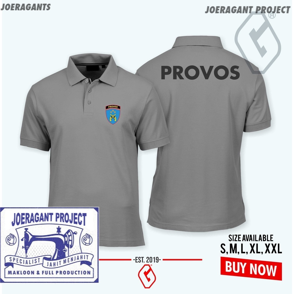 poloshirt provos tni / baju kerah tni provos
