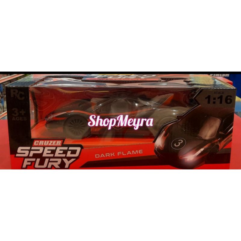 Cruzer Speed Fury Versus Mobil RC Remot Control Dark Flame