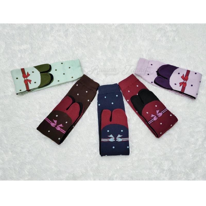 [COD bisa] Kaos kaki telapak hitam jempol wanita muslimah nylon spandex