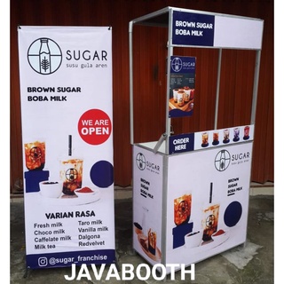 Jual Stand Booth Jualan Lipat Portable Papan Menu Dan Papan Tengah ...