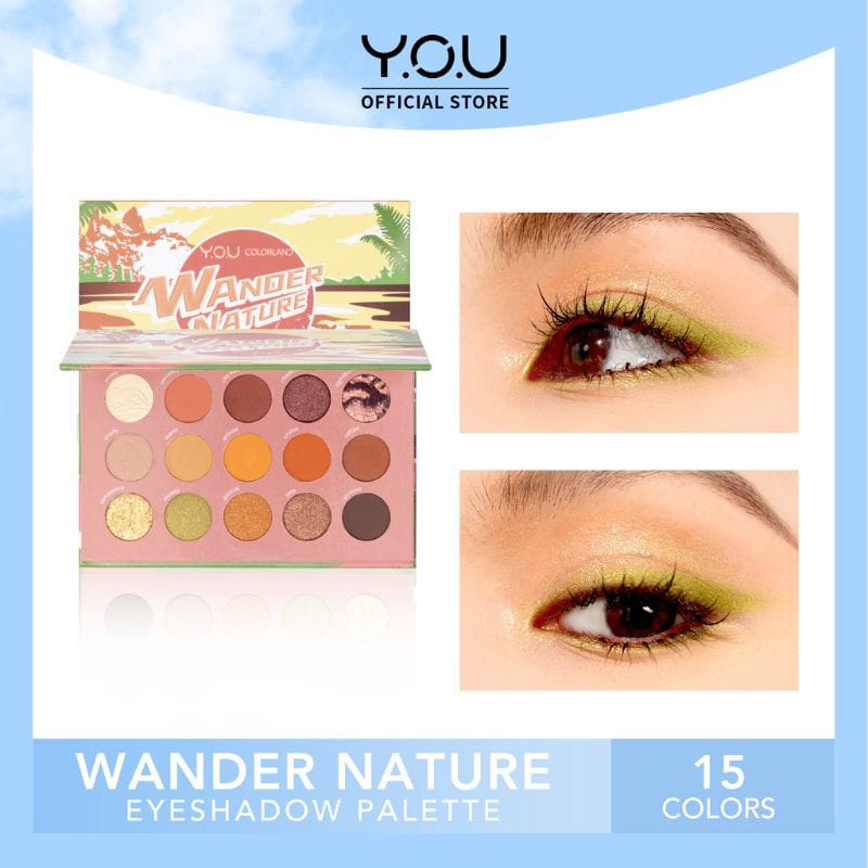 New Colorland Eyeshadow! YOU Colorland Wander Nature Eyeshadow Palette|15 shades