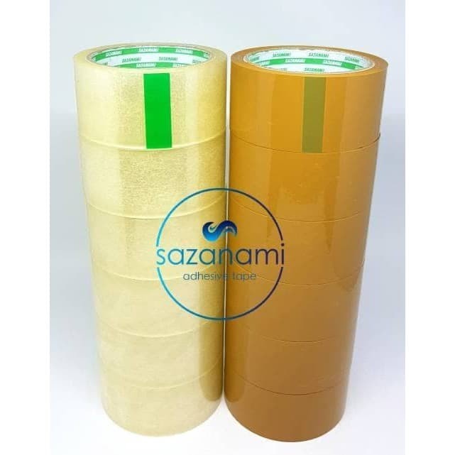 

Update Lakban Bening 2" 45Mm 72 Yard Sazanami Opp Tape Lakban Coklat Gilaa!!!