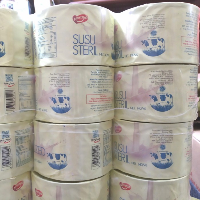 Susu Steril Naraya Produk Malaysia Isi 12 Kaleng / Susu Beruang Naraya