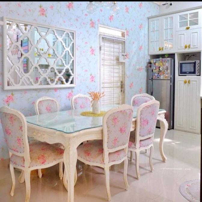 Meja Makan/Meja Makan 6 Kursi/Meja Makan Jati Jepara/Kursi Makan Funbigshop