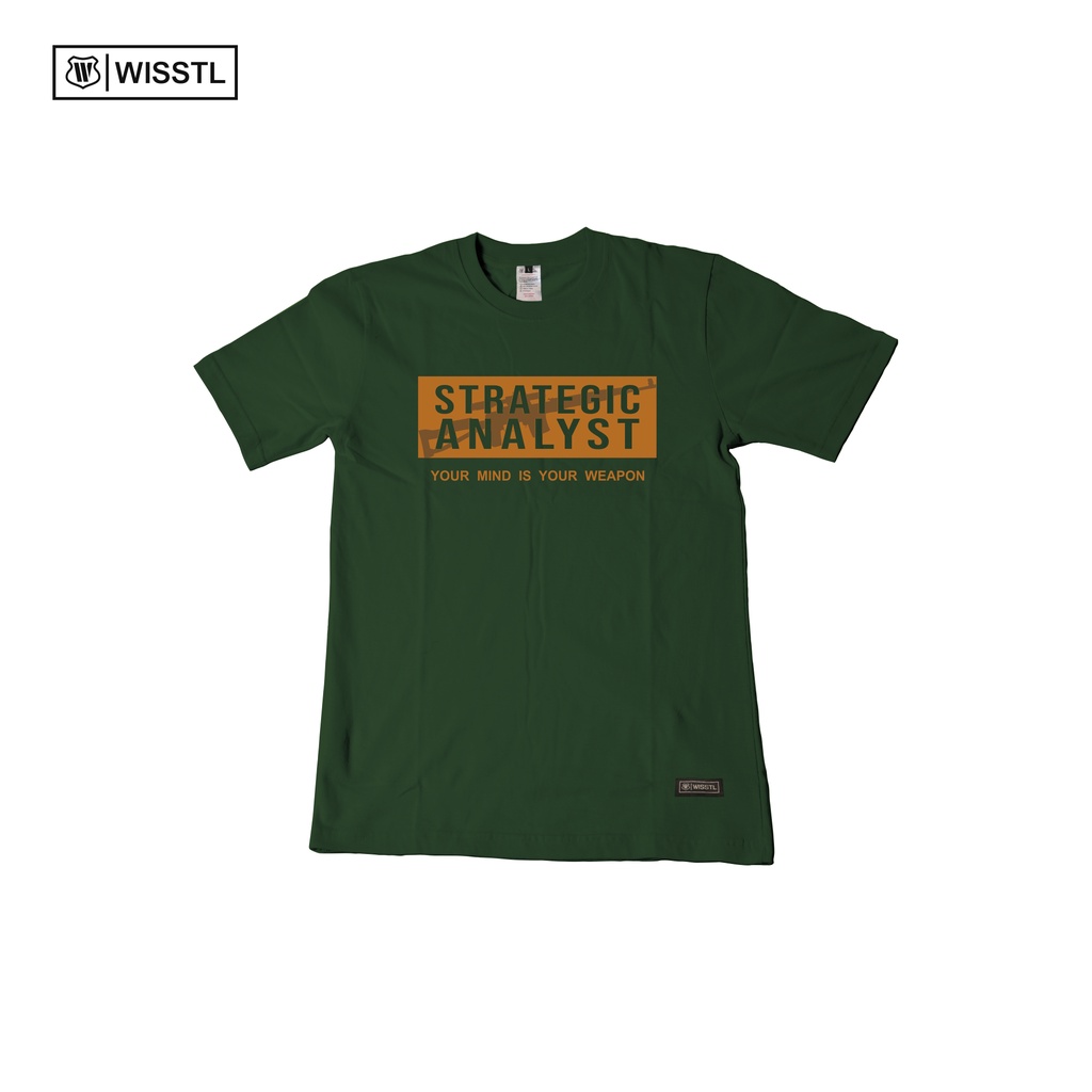 WISSTL T-SHIRT : STRATEGIC ANALYST (HIJAU ARMY)