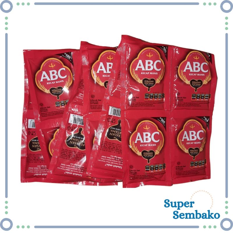 KECAP MANIS ABC KECIL 15ml RENCENG ISI 12 PCS SACHET