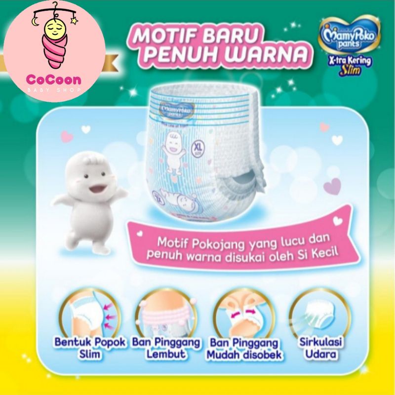 Popok Bayi Mamypoko Slim Xtra Kering Pants M30 M 30 Tipe Celana