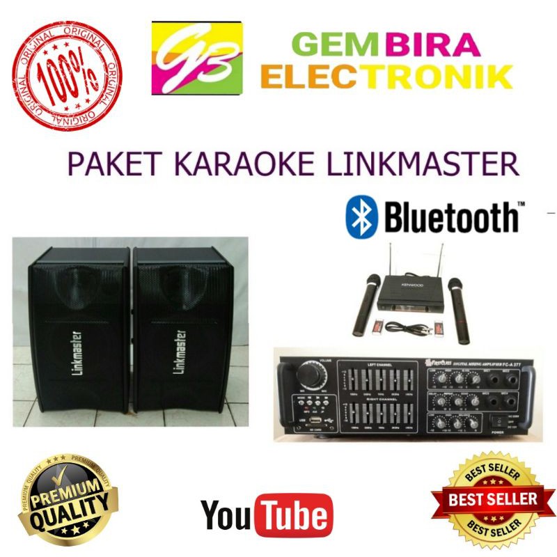 Paket Sound System Karaoke Bluetooth Linkmaster Paketan Home Theater Audio Sistem Rumah