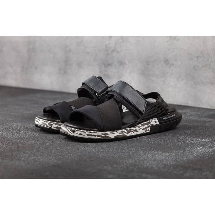 Jual Sandal Y3 Kaohe Yohji Yamamoto Black Grey Army High Premium Original Murah