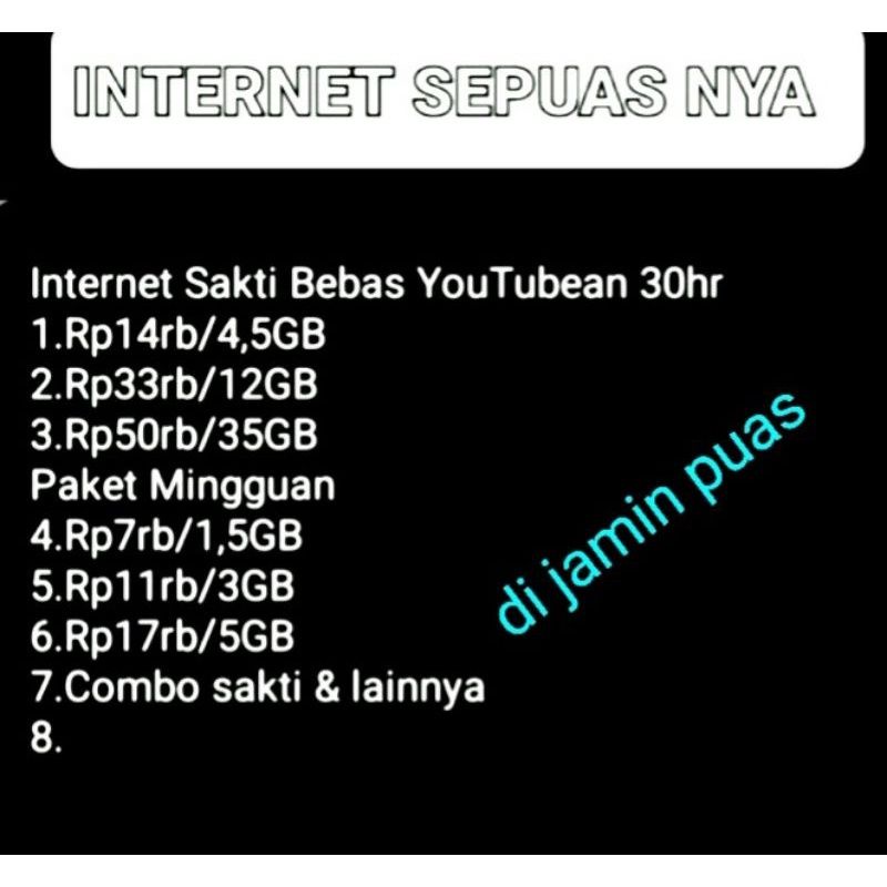 COMBO SAKTI 4.5GB 14K SEBULAN KARTU PERDANA TELKOMSEL