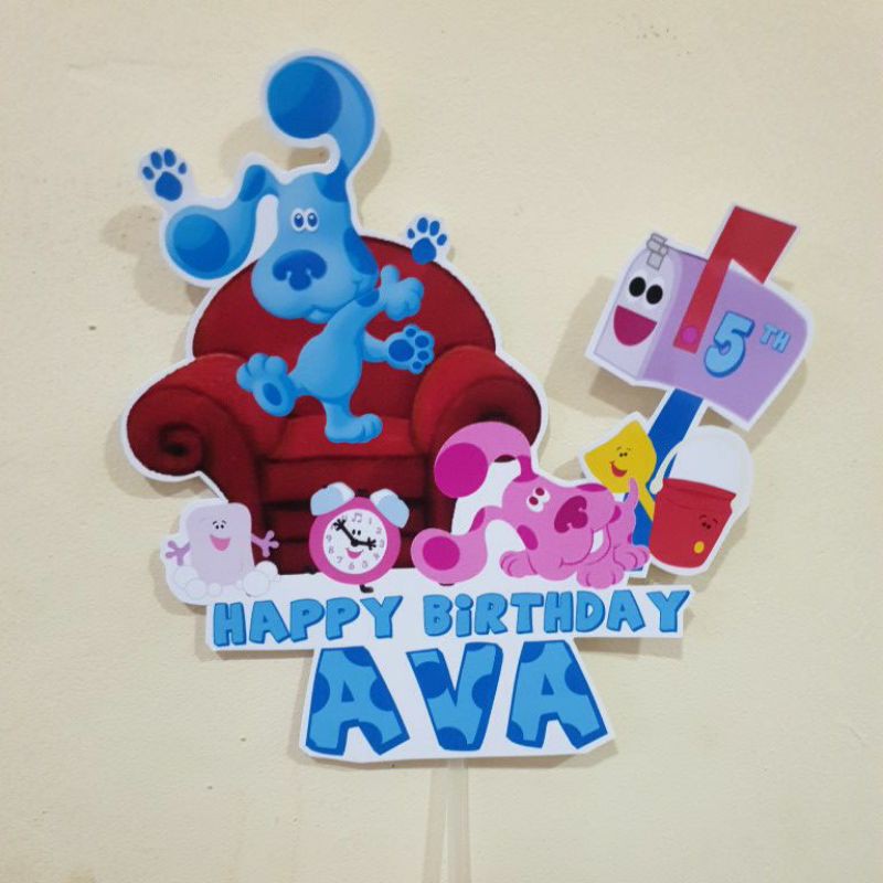props topper birthday cake ulang tahun hiasan kue blues clues you