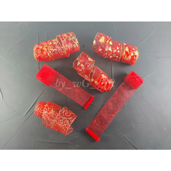 

Pita Organdi Gliter Motif 2; Lebar 6.3 cm; Panjang 6 Yard