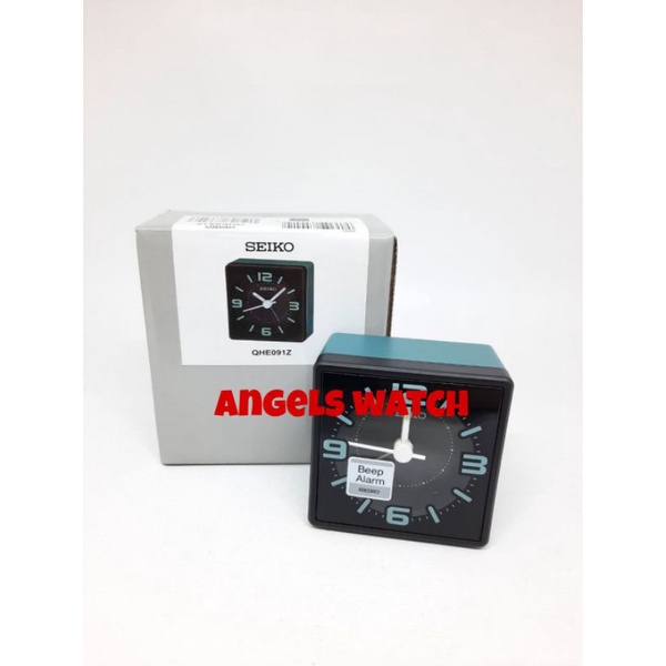 angelswatch jam weker beker seiko qhe091 original lumibrite glow in the dark jam weker beker new model lumibrite seiko qhe091 garansi 1 tahun