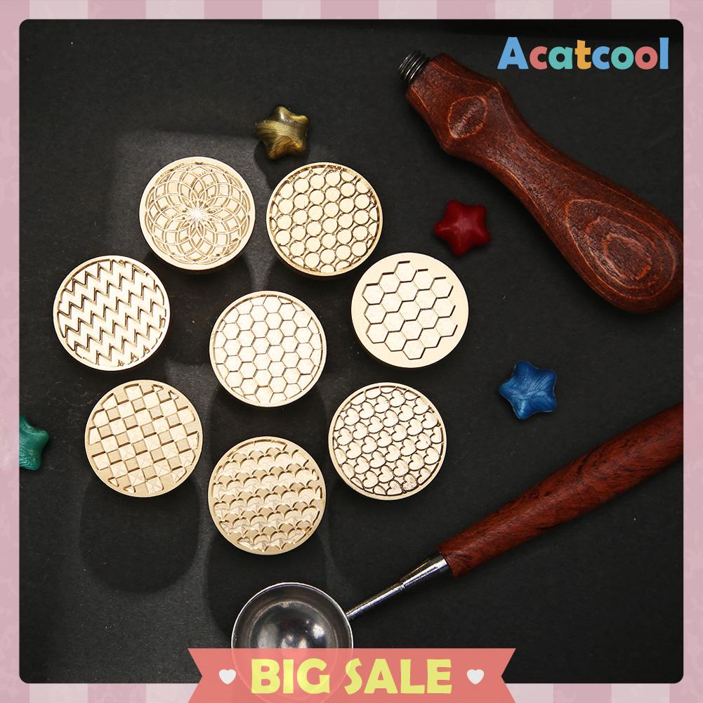Stempel Segel Lilin Wax Pola Geometri Retro Untuk Dekorasi Craft DIY