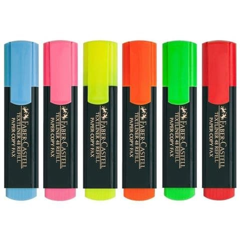 

FABER CASTELL TEXTLINER 48 PEWARNA TEXT Superfluorescent