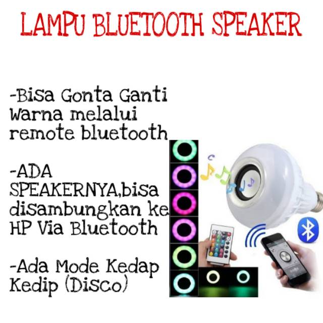 Lampu Bluetooth