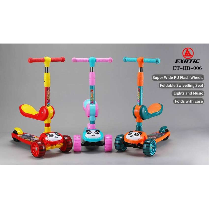 Scooter/skuter anak duduk roda 3 exotic ET HB 006
