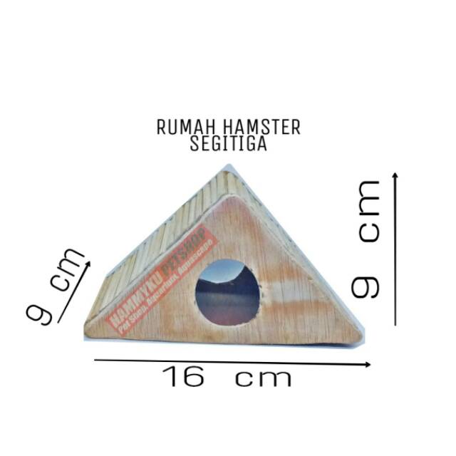 MAINAN HAMSTER - RUMAH HAMSTER SEGITIGA