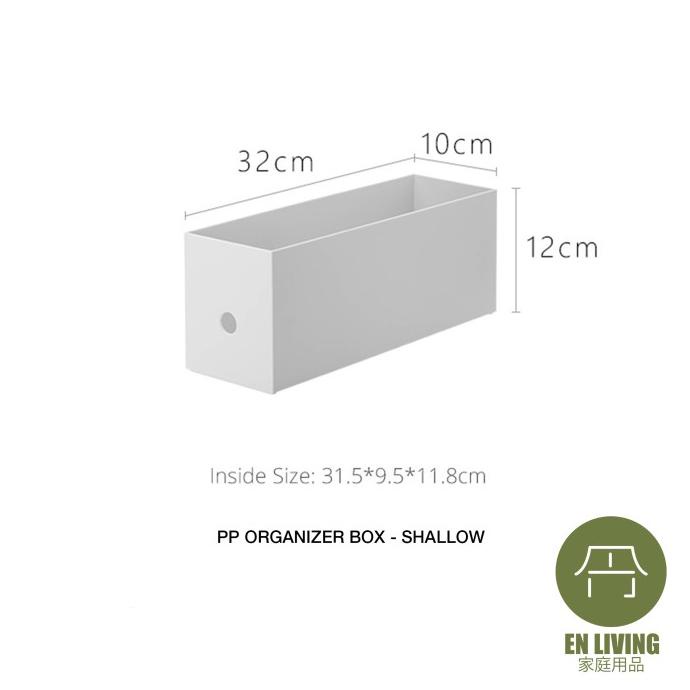 

PROMO EN LIVING PP ORGANIZER BOX SHALLOW / KOTAK SERBAGUNA / FILE BOX ( PACKING AMAN )