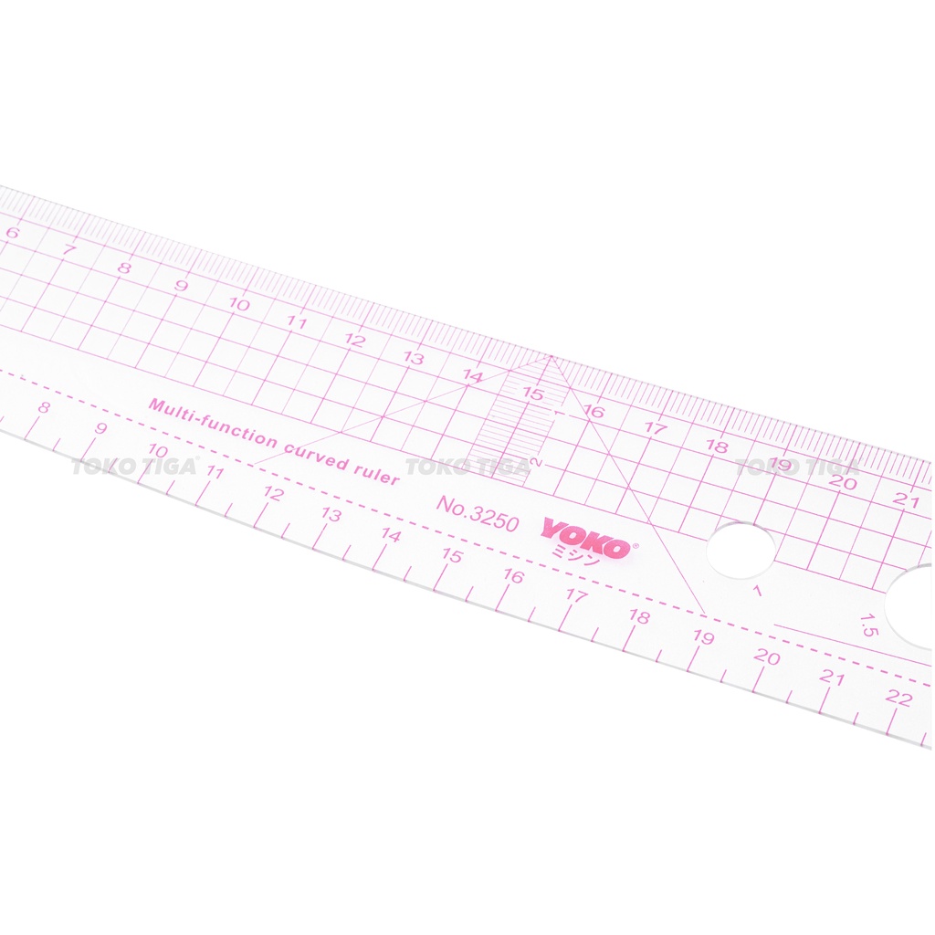 Penggaris Jahit/Menjahit - Pola Quilting Patchwork Ruler 60cm - 3250
