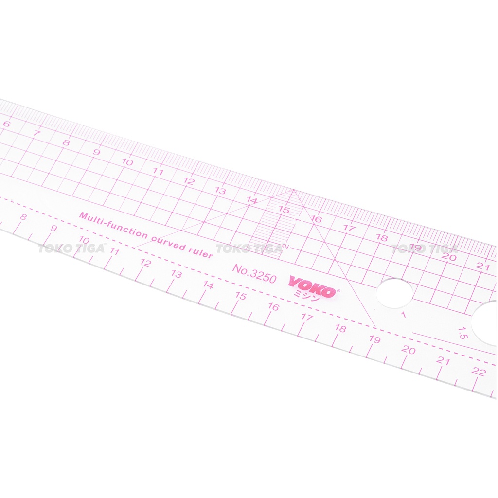 Penggaris Jahit/Menjahit - Pola Quilting Patchwork Ruler 60cm - 3250