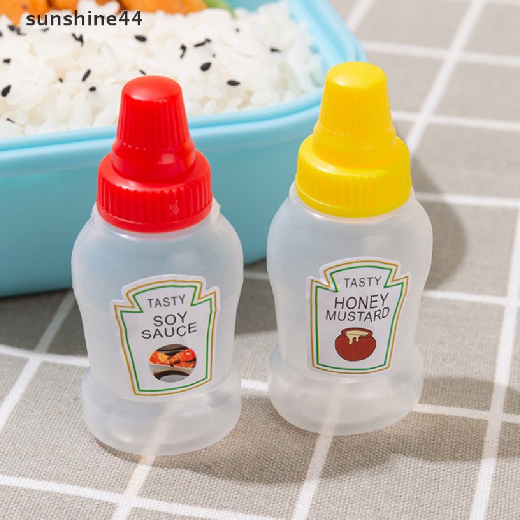 Sunshine 3PCS / 2PCS Botol Saus Tomat / Kecap / Salad / Bento / Makan Siang Mini Portable