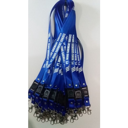 

Pusat Lanyard / Tali Id Card Cutom Murah Cetak 2 Sisi Full Color
