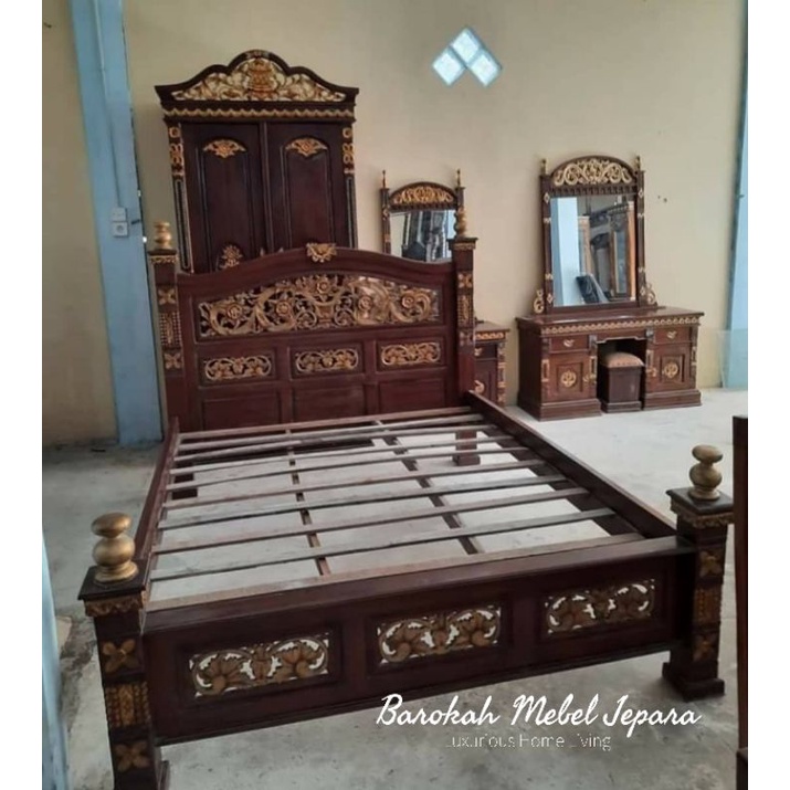 Kamar Set Jati / tempat tidur jati / meja rias jati / almari jati / set kamar jati