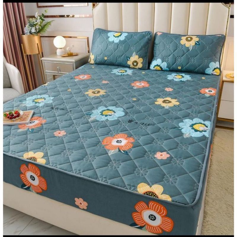 SPREI WATERPROOF 160x200 dan 180x200/seprei/sprei anti air/ sprei anti ompol-2