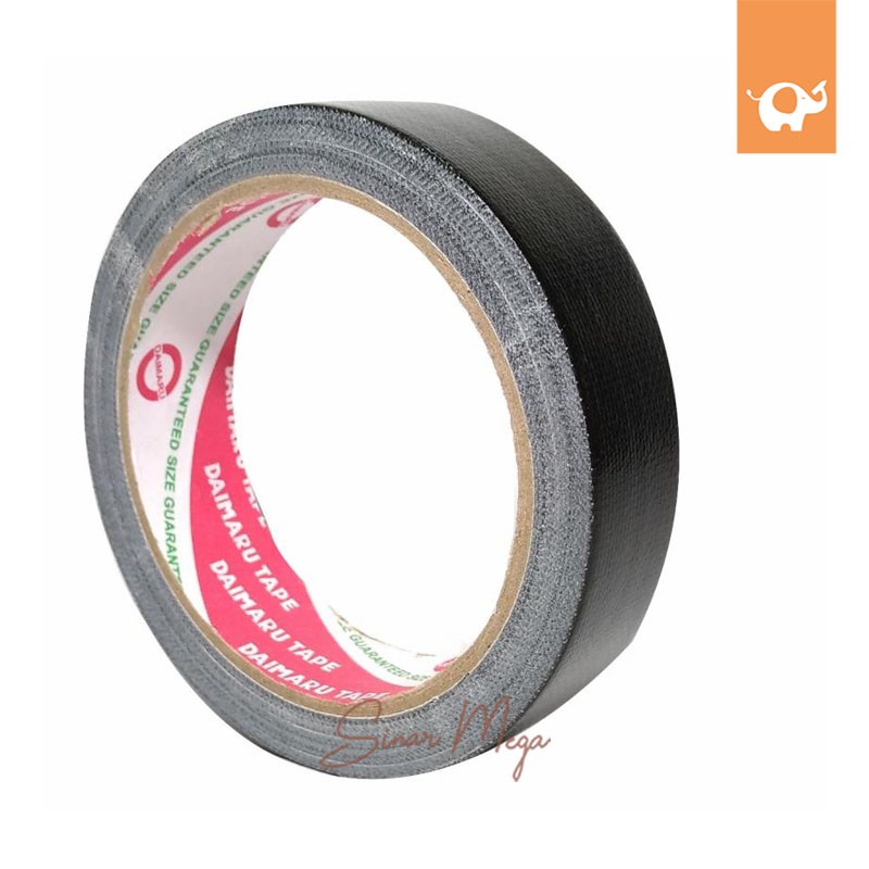 

Daimaru Lakban Hitam 24mm/ Lakban Kain Murah