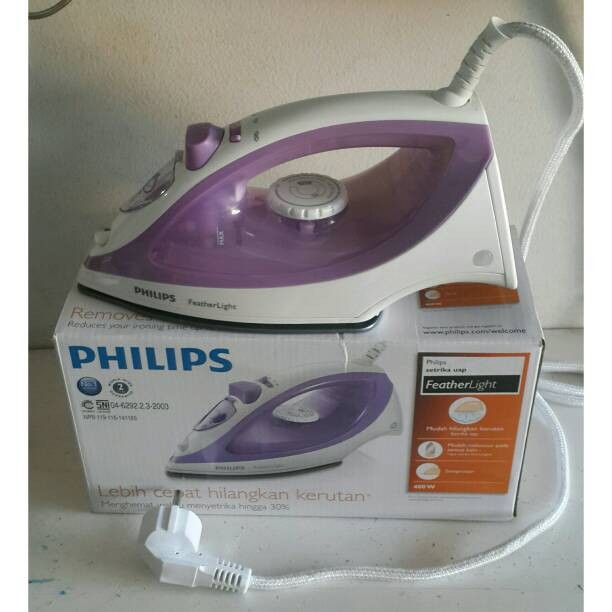 Setrika Philips GC1418 Steam Iron  Feather Light GC 1418