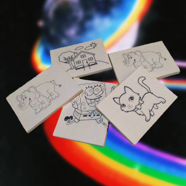 

Kanvas Lukis Sketsa Mewarnai Ukuran 20x15cm Siap Pakai