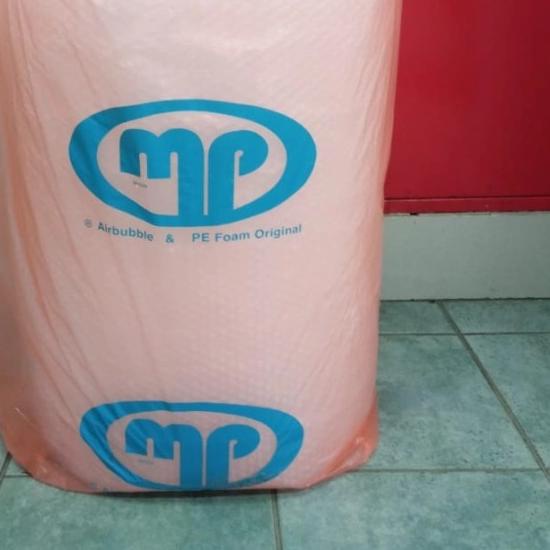 

✮ buble wrap 60cm x 50mtr mulia pack bungkus orange / bubble wrap - Putih ☪