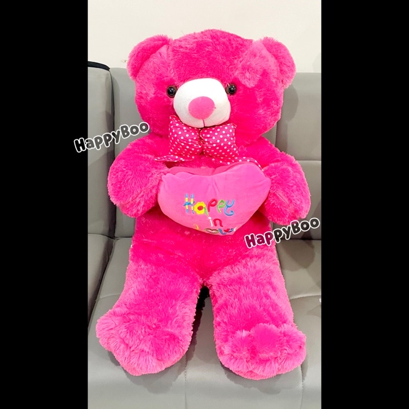 boneka beruang bear love super jumbo 1 meter lebih boneka teddy bear jumbo bulu lembut beju