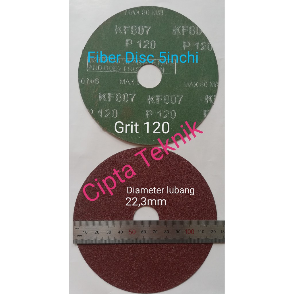 Fiber Disc 5 inchi grit 120  Amplas Fiber 5inch Grit120