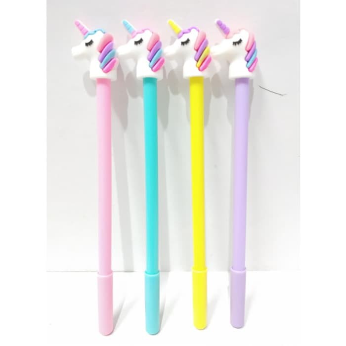 

Pulpen Bolpen Kepala Unicorn Alat Tulis Gel Hitam 0.5 mm Tipe B -