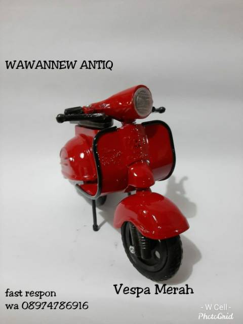 COD Diecast Miniatur Vespa Murah Cocok Untuk Buat Koleksi dan Kado