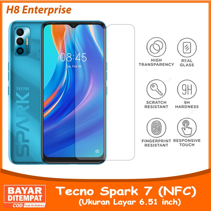 Tempered Glass Tecno Spark 7 NFC - Anti Gores Kaca Premium Quality