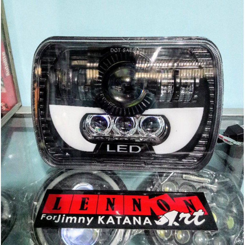 headlamp head lamp lampu Utama kotak Daymaker 7in suzuki jimny katana Taft Cherokee carry