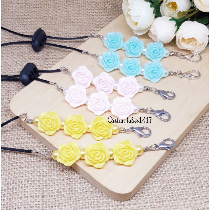 Strap masker 2in1 mawar beli 10 free 2
