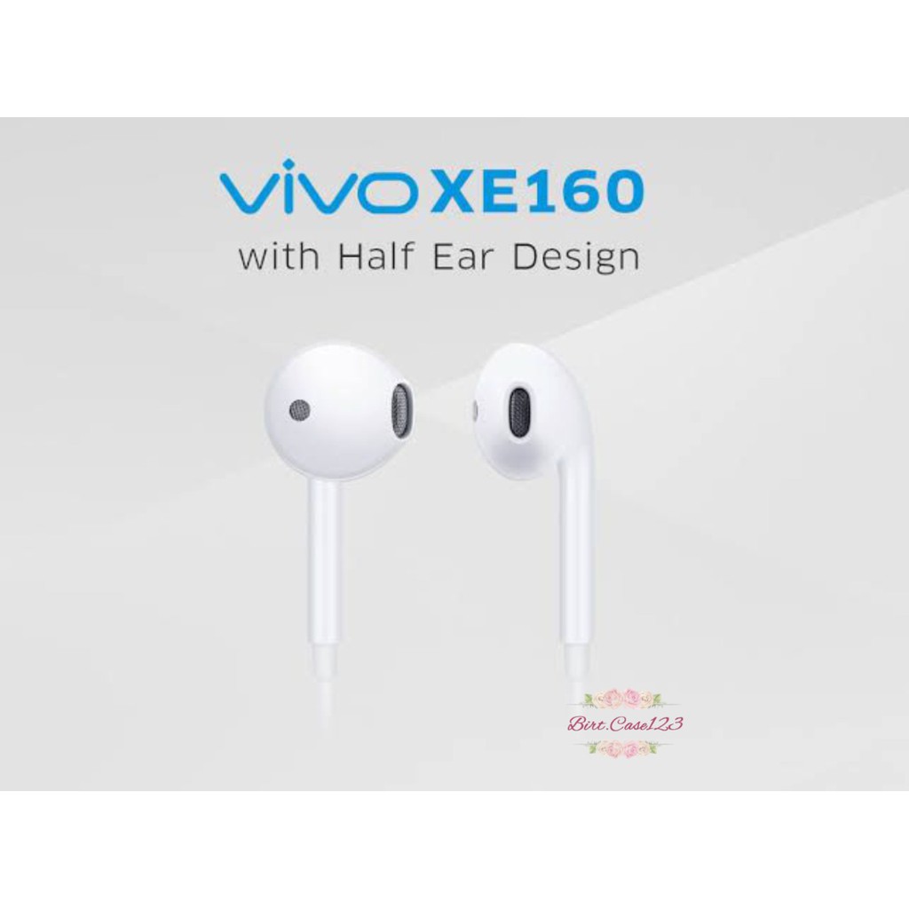 XE160 Headset headsfree earphone Hf ORIGINAL VIVO Y53 y71 y81 y83 Y91c Y91 y93 y20 y30 y50 v7 v9 Y12 y15 V20 JACK 3.5MM BC6037