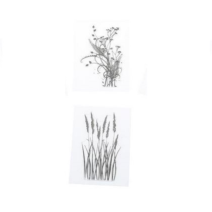 Clear Stamp (Stempel Transparan/Bening)-Grass Design