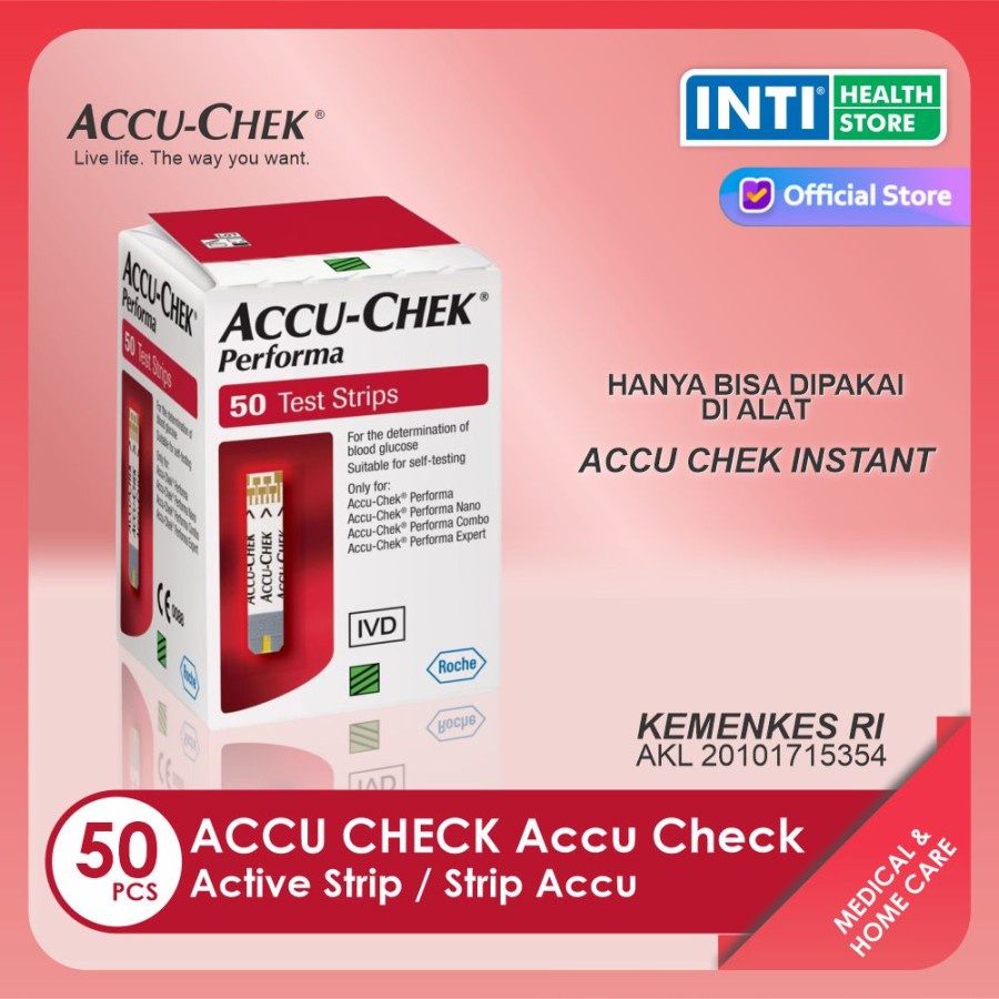 Accu Chek | Accu-Check | Performa Strip Refill isi 50 | Strip Tes