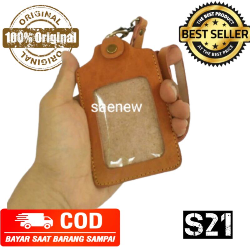 

ID Card Holder Name Tag Kulit Asli